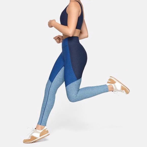 Outdoor Voices Pants - 7/8 Tri-Tone Leggings & Tote Bag